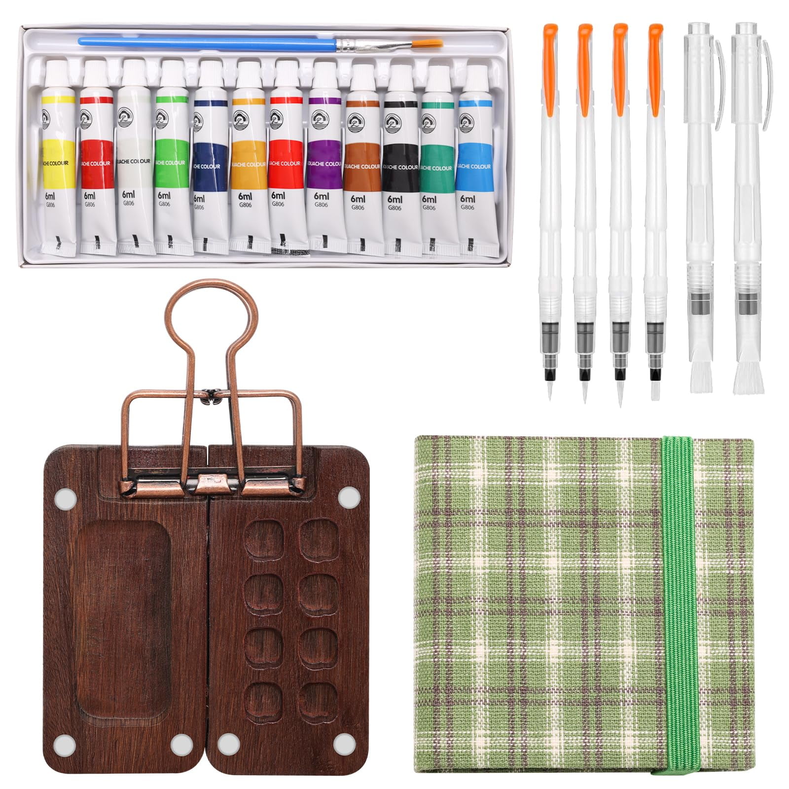 Set De Miniacuarela Boyistar, Kit De Viaje Paint Palette