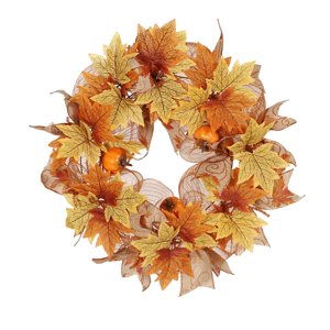 Bothyi - Calabaza De Corona De Cosecha De Otoño De 15.75"" Para Decoración De Granja De Acción De Gracias