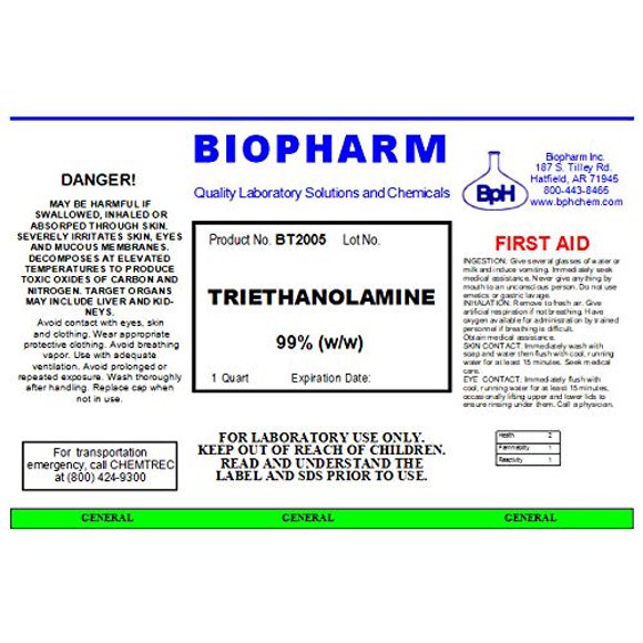 Trietanolamina Química Biopharm 99% 950 ml
