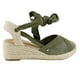thumbnail image 1 of Sandalia Agua de Coco Cuña Verde Musgo, 1 of 5