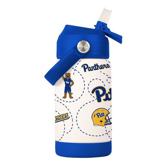 Botella infantil con logo de NCAA Pittsburgh Panthers 355 ml
