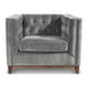 thumbnail image 1 of Sofá Roma 1C Tela Velvet Gris, 1 of 3