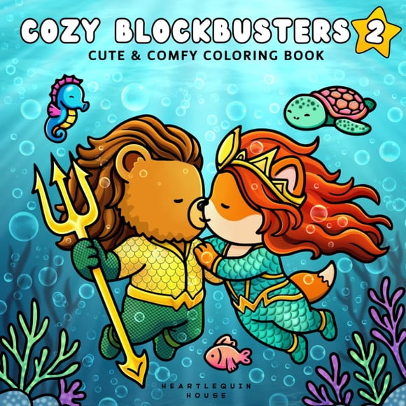 Libro para colorear Cozy Blockbusters 2 Cute & Comfy Fuzzy Friends