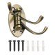 thumbnail image 1 of Uxcell Ganchos de Pared Giratorios Plegables Gancho para Toallas Ganchos para Ropa Montados en la Pared Tres Brazos Giratorios Ganchos de Pared para Cocina Baño Garaje Abrigo Oro, 1 of 7