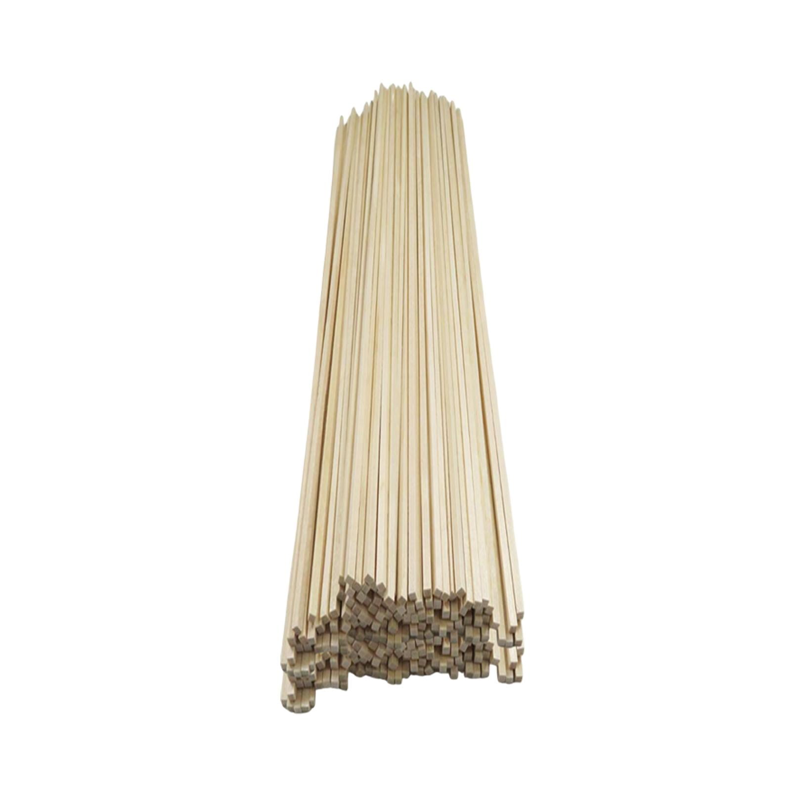 Bothyi - Tiras De Pasadores De Palos Cuadrados Sin Terminar Para Manualidades, Modelos De Puentes De Construcción, 300mm X 4mm X 4mm