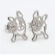 thumbnail image 1 of Aros pendientes de fantasia bulldog frances silver, 1 of 3