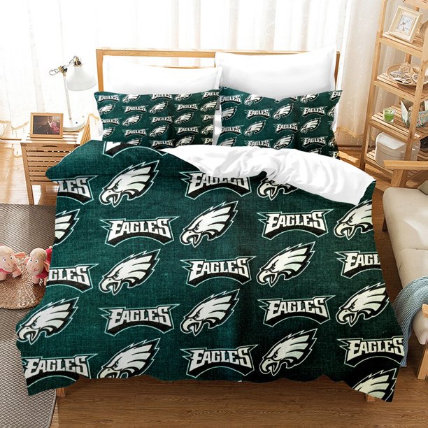 Icon Pattern Rugby Green Quilt Cover Set Duvet Cover Bedding Pillowcases3-Piece Bedding Set (1 Duvet Cover + 2 Pillow Shams)