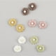 thumbnail image 2 of Adornos Suxumhao Flores de Tela con Perlas 3D Blanco 30 Piezas, 2 of 3