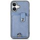 thumbnail image 2 of Funda Billetera Tejida para iPhone 16 Plus con Soporte y Tarjetero Azul, 2 of 4