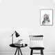 thumbnail image 2 of Pintura en lienzo con diseño de corona floral de animales, impresiones para niña, jirafa, elefante, león, arte de pared, póster para guardería, 2 of 5