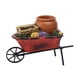 thumbnail image 2 of Creative Cart Flower Pot Do Old Durable Para El Patio Al Aire Libre Adorno Maceta Roja, 2 of 5