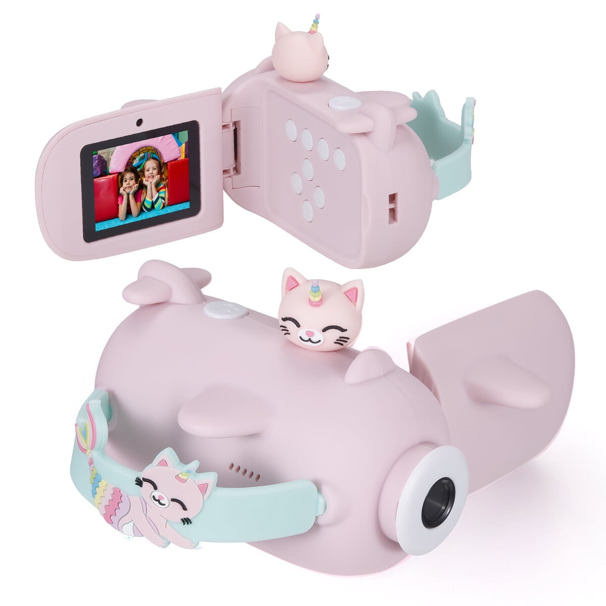 Cámara Digital Vivitar Kidztech 16mp Kitticorn Rosada Niños