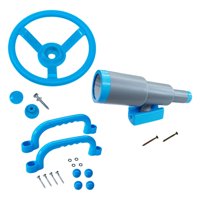 Magideal - Equipo De Juegos Para Niños, Accesorios De Columpios, Regalos Del Día De San Valentín Para Niños, Telescopio Pirata, Piezas De Barco Pirata Para Casa , Azul