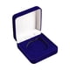 thumbnail image 2 of Caja de almacenamiento de desafío para monedas de colección, caja de presentación, caja de joyería, exhibición de monedas con material cubierto de ter Azul, 2 of 5