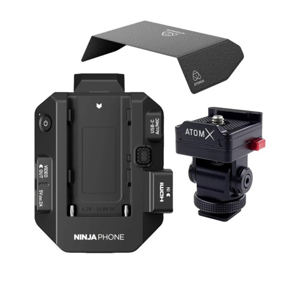 Paquete Atomos Ninja Phone con Montura AtomX y Parasol