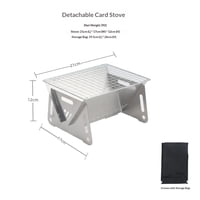 Xusx111 - Mini Parrilla De Carbón Portátil, Pequeña Parrilla De Mesa De Barbacoa Fuego Para Acampar Patio Al Aire Libre Acero Inoxidable Acampar Parrillas Plegables Parrillas