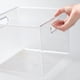 thumbnail image 5 of Papelera organizadora de almacenamiento mDesign Ligne Collection de plástico transparente, 5 of 9