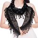 thumbnail image 1 of Elegant Women's Triangle Scarf with Tassel for Church, Weddings, and Bridal Events - Embroidered Lace Shawl with Bandana, 1 of 5