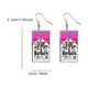 thumbnail image 1 of Acrylic Cute Doodle Graffiti Pattern Dangle Earrings Cartoon Style Light Weight Funny Adorable Female Gift, 1 of 3