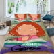 thumbnail image 2 of Tal como lo contó Ginger Conjunto de sábanas temático, trío de piezas, cómodo y amigable con la piel, diseño único, regalo de decoración para el hogar para familiares, amigos y fans,173cm *218cm, 2 of 6