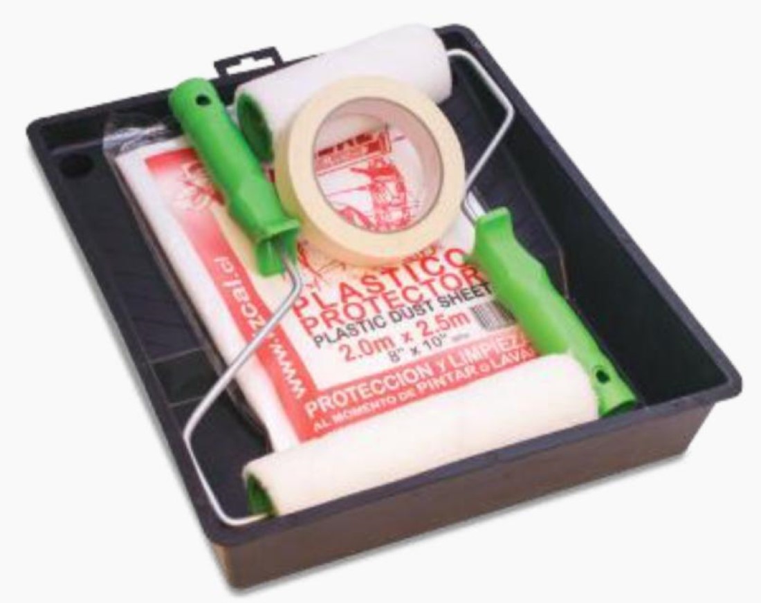 Lizcal - Rodillo Kit Superficies Interiores 5 Piezas