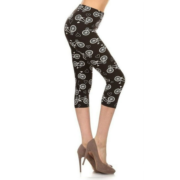 Leggings Capri Cropped con Estampado Multicolor