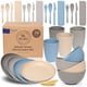 thumbnail image 1 of Set de Vajilla FOODLE de Paja de Trigo, Libre de BPA, 28 piezas, 1 of 9