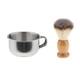 thumbnail image 2 of 2 Unids Hombres Barba Aseo Bigote Madera Afeitado Cepillo Taza Taza Taza Conjunto, 2 of 5