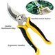 thumbnail image 3 of Juego de herramientas de jardinería de 5 piezas para uso floral, resistente, con tijeras de podar, paleta de mano, trasplantador, rastrillo de mano y guantes de jardinería. Un regalo de jardín, 3 of 7