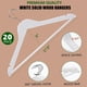 thumbnail image 2 of Perchas de madera Amber Home White, paquete de 20 con barra antideslizante para pantalones, 2 of 7
