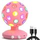 thumbnail image 1 of Bola de Discoteca LED Rosa USB/Batería, 1 of 6