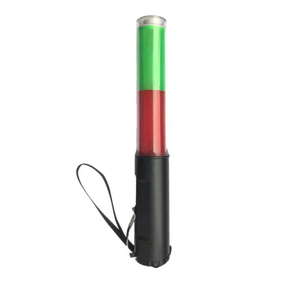 26cm 4 Modo Traffic Baton Light Stick LED Advertencia Antorcha Linterna Rojo Verde