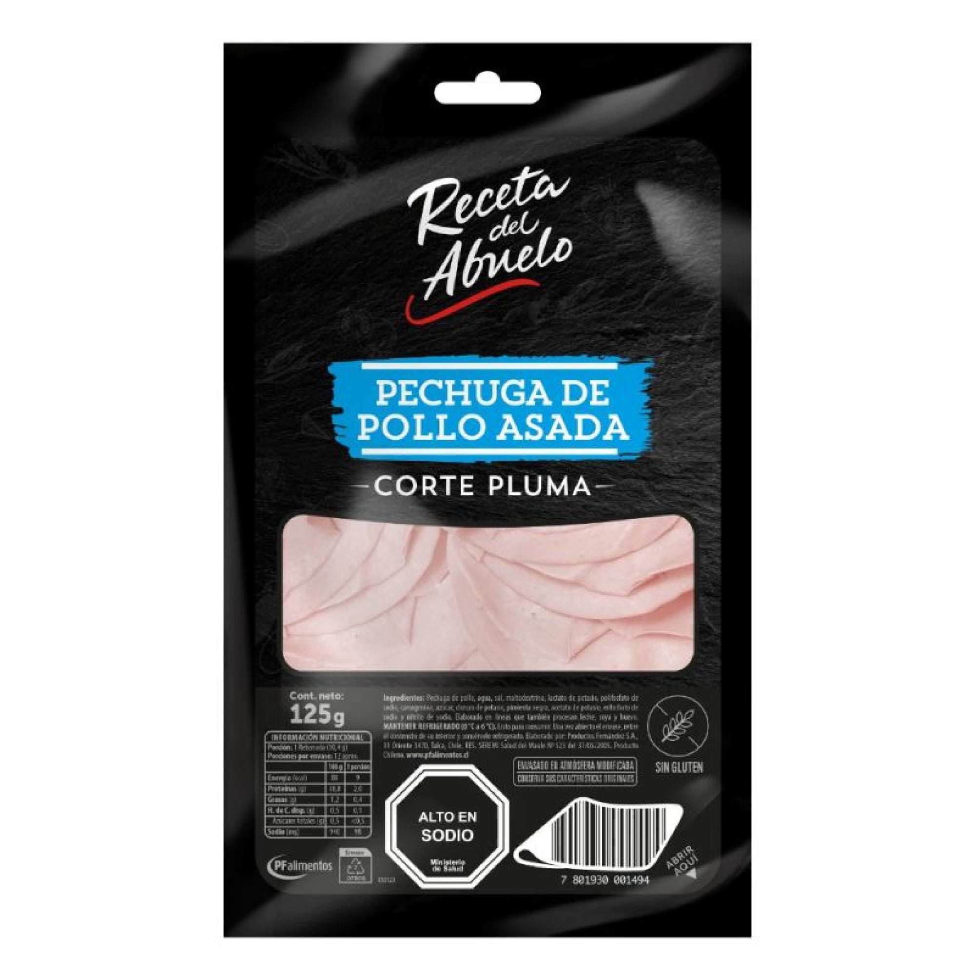 Pechuga Pollo Asada Corte Pluma 125 g Receta Del Abuelo