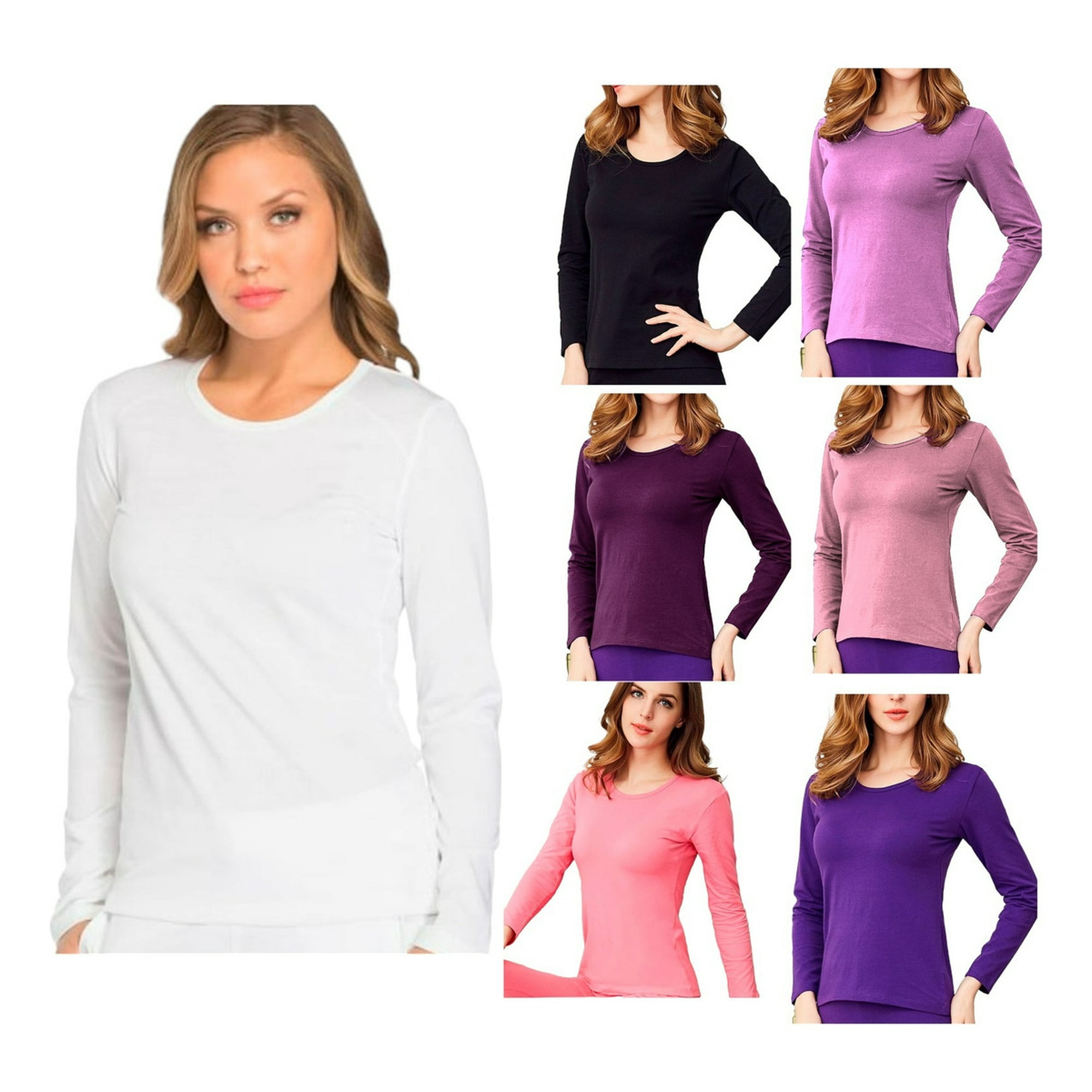 Flix Candy - Pack 12 Camisetas Mujer Primera Capa Fibra De Bambú