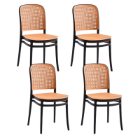 Klik Muebles - Pack De 4 Sillas Lombardía De Polipropileno - Negra