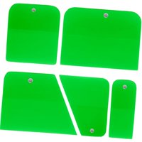 Magideal - 5 Piezas Espátula Para Película Kit De Raspadores De Tpu Herramienta De Tinte Y Aplicador Con Diseño Flexible Adecuado Para Polarizado De Ventanas Y Verde