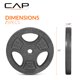 thumbnail image 5 of Discos de peso CAP Barbell estándar de 1 pulgada de agarre, 11.3 kg, negro, 5 of 8