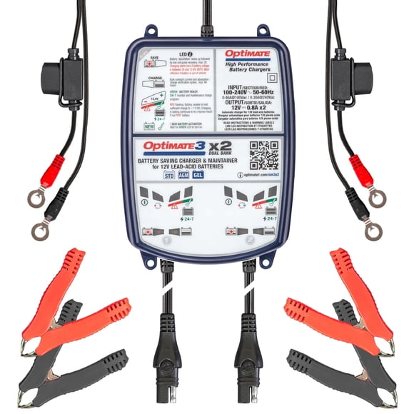 Cargador de baterías OptiMate TM-451 2x12V 0.8A