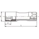 thumbnail image 3 of Dado Ko-ken 3300CZ-14 de 14 mm, encastre de 3/8", 70 mm, 3 of 3