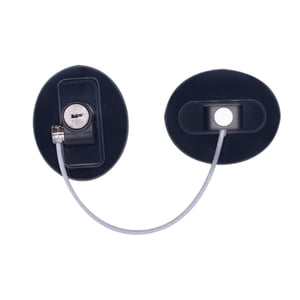 Bothyi - Cerradura A Prueba De Niños, Gabinete A Prueba De Agua Para Refrigerador, Cajón, Ventana Abatible, Ovalada, Negra