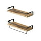 thumbnail image 1 of Estanteria Minimalista Moderna 2 Niveles Flotante De Madera, 1 of 6
