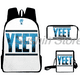 thumbnail image 2 of Jey Uso Yeet Merch Backpack 3pcs/set Rucksack Crossbody Bag Women Men Casual Daypack Unisex Packsack Travel Bags, 2 of 3