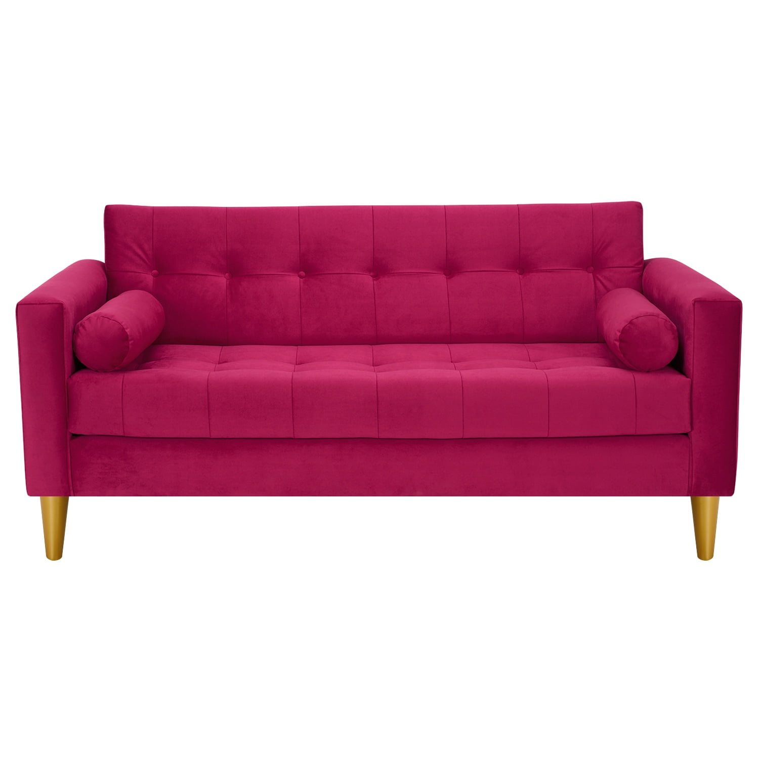 Bodevir - Sofa Retro 3c Felpa 01 Burdeo