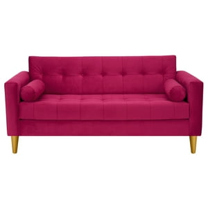 Bodevir - Sofa Retro 3C Felpa 01 Burdeo