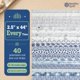 thumbnail image 2 of Tela NEEDLES QUILT STUDIO 10 cm x 112 cm – Colección Escandinava, 2 of 8