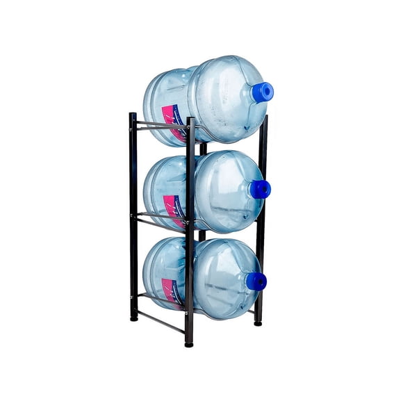 Estante Organizador Rack 3 Botellones Bidones Agua 20lts Negro