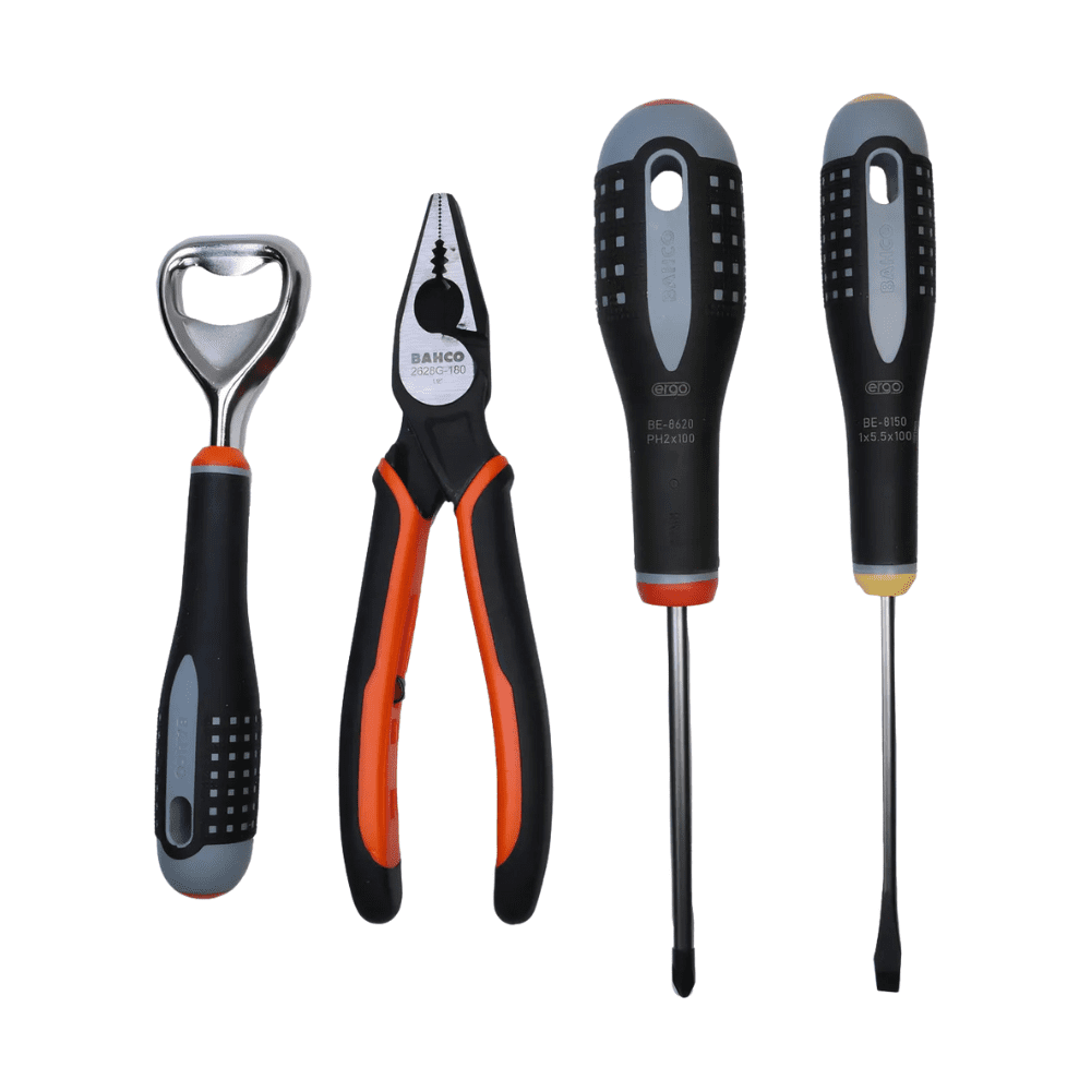 Kit Destornillador Ergo + Alicate Universal Ergo 3 Pza Bahco