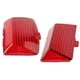 thumbnail image 2 of 1 Par De Cubiertas De Lentes De Luz Fender Tips Mud Guard Para Electra Glide Red, 2 of 5