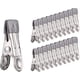 thumbnail image 1 of 30 pinzas de ropa de acero inoxidable, multifuncionales, antideslizantes, para calcetines, zapatos, toallas, sellado y fotos., 1 of 5