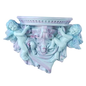 Bothyi - Estante Flotante De Pared Multifuncional Escultura De Exhibición Decoración Para El Hogar Azul Claro